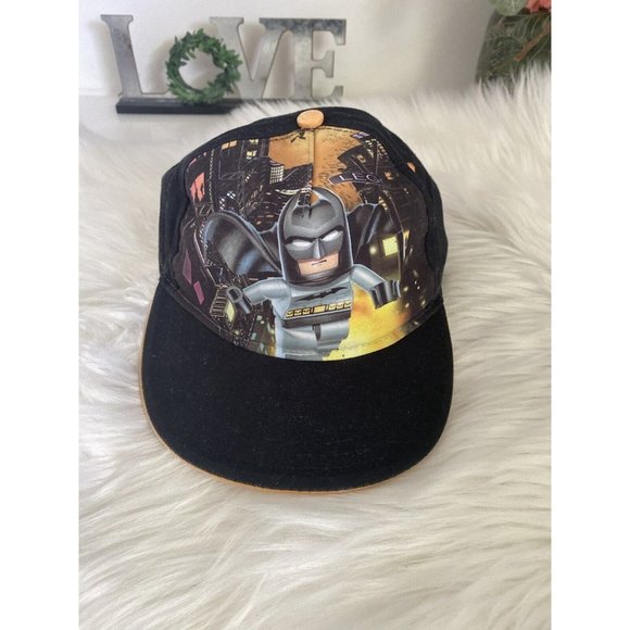 Snapback 2013 Lego Batman Cap Hat Youth Adjustable Size DC Comics Lego Brand EUC - Picture 1 of 12